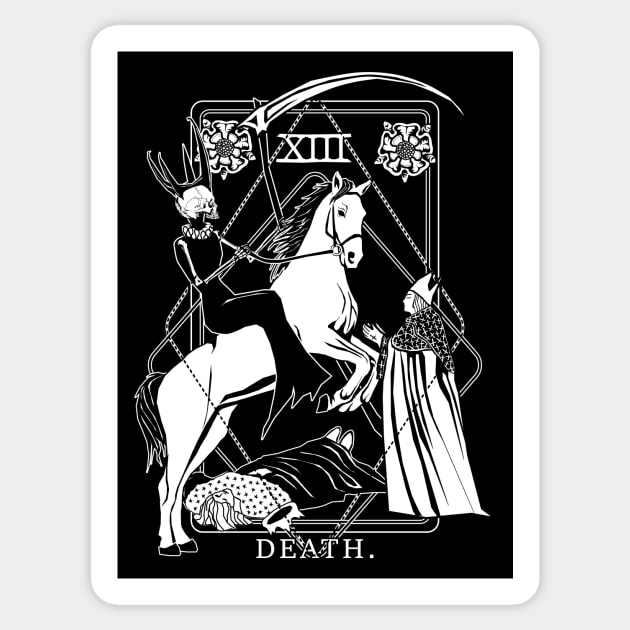 Death tarot card Sticker by Von Kowen